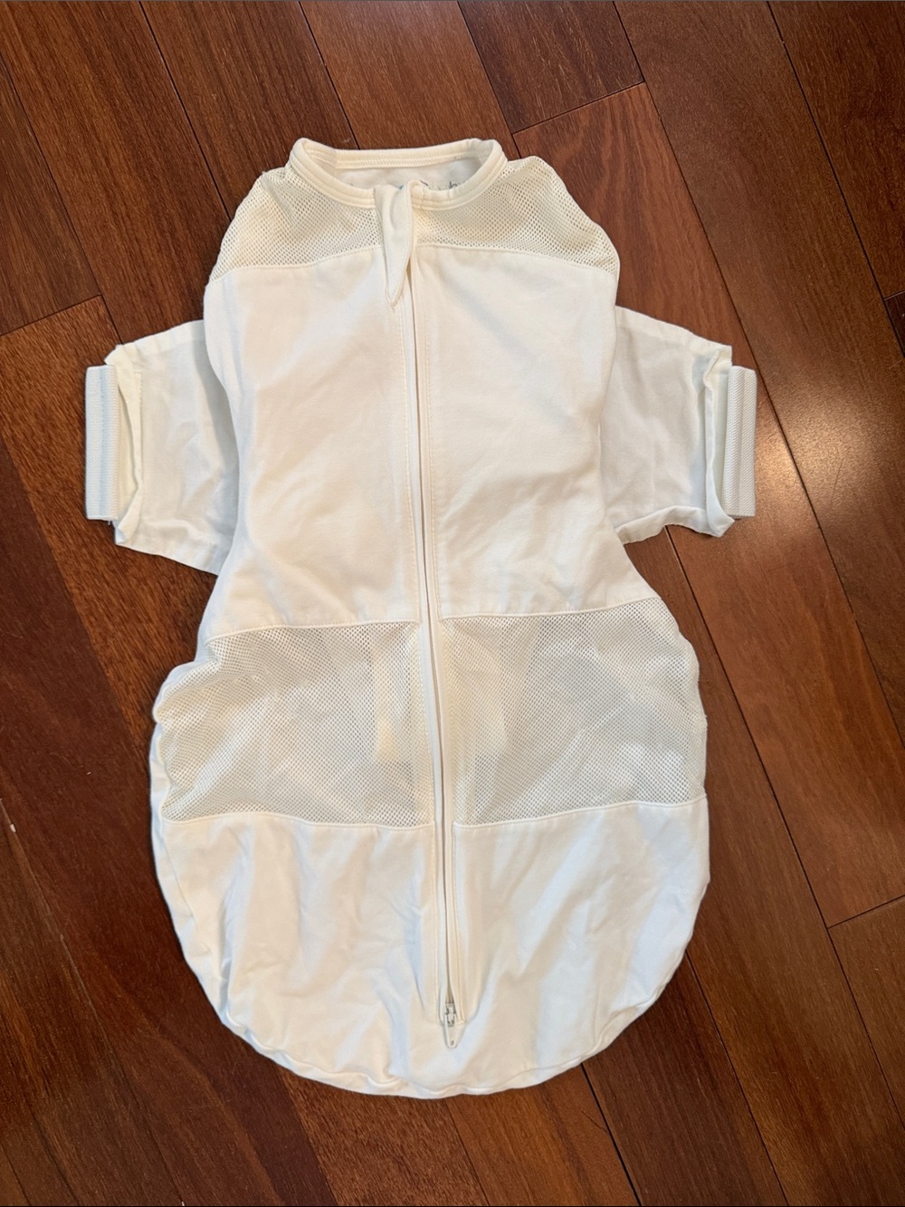 Happiest Baby Organic Cotton SNOO Sleep Sack, White, Size Small
